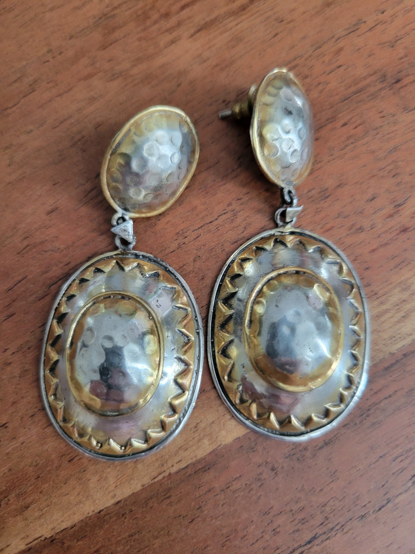 Old school long earrings