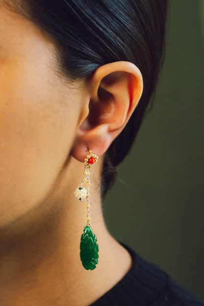 Lehar Emerald Earrings