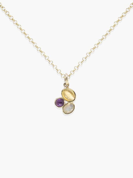 Cosmo 18kt Gold-plated Multicolor Pendant Necklace