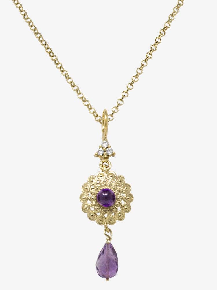 Filigrana Gold-plated Amethyst Necklace